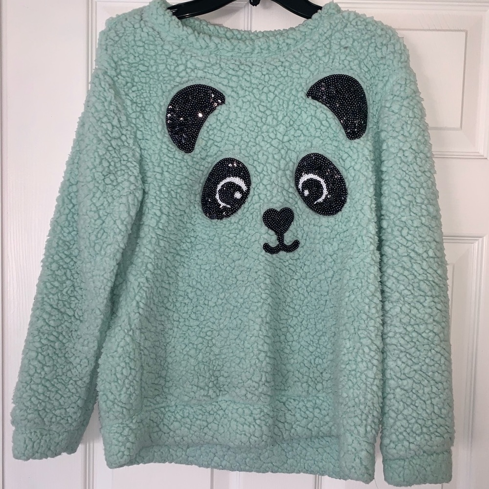 Girl’s Panda Fleece Sweatshirt